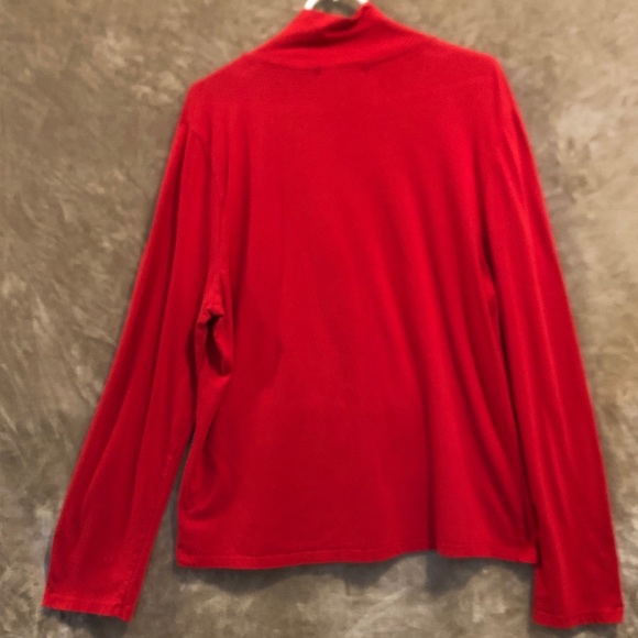 Red Liz Claiborne Turtleneck, Size XL - Picture 2 of 13